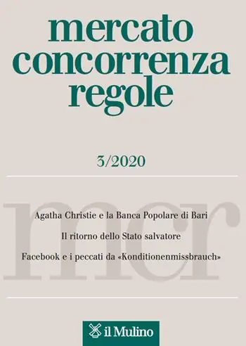 Lage Kosten Mercato concorrenza regole (2020). Vol. 3